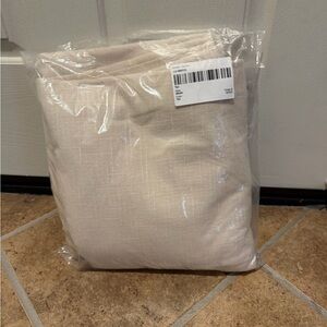 Quince Cotton Slub Tan Curtain Panel 48x84 NWOT